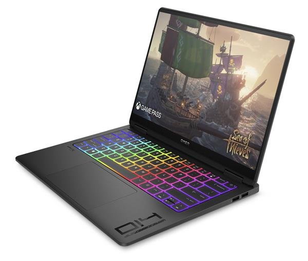 OMEN Transcend 14-fb1004nc, Ultra 9-285H, 14.0 2880x1800/OLED/400n/120Hz, RTX5070/8GB, 32GB, SSD 1TB, W11H, 2-2-2, Black