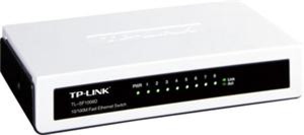 TP-Link switch TL-SF1008D (8x100Mb/s, fanless)