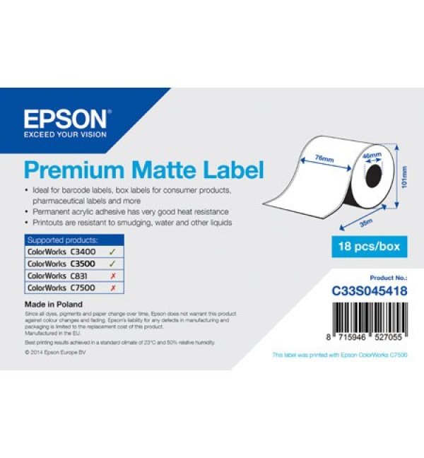 Premium Matte Label Cont.R, 76mm x 35m, MOQ 18ks?v=1750572004