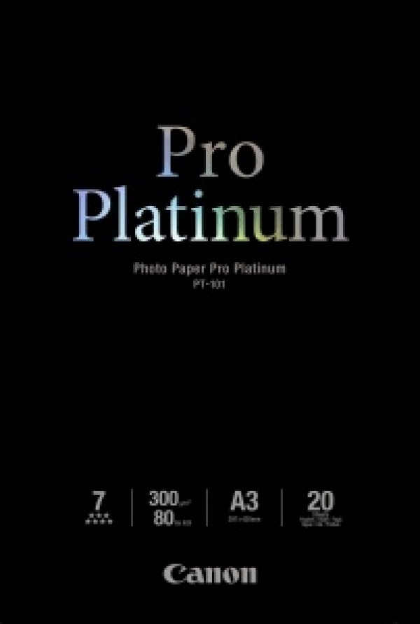 Canon Photo Paper Pro Platinum - A3 (297 x 420 mm) - 300 g/m2 - 20 listy fotografický papír - pro PIXMA Pro9000, Pro9500