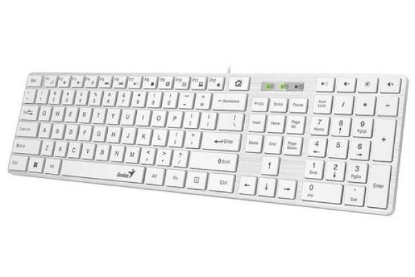 Genius SlimStar 126/Drátová USB/CZSK-Layout/Bílá