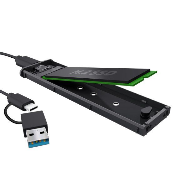 TRUST Externí box pro M.2 SSD, USB-C 3.2 Gen2, M.2 2280, černá