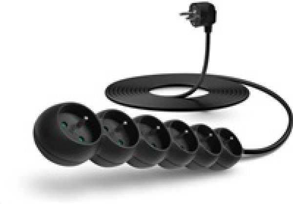 CONNECT IT prodlužovací kabel 230 V, 6 zásuvek, 5 m, bez vypínače (černý)?v=1764920548