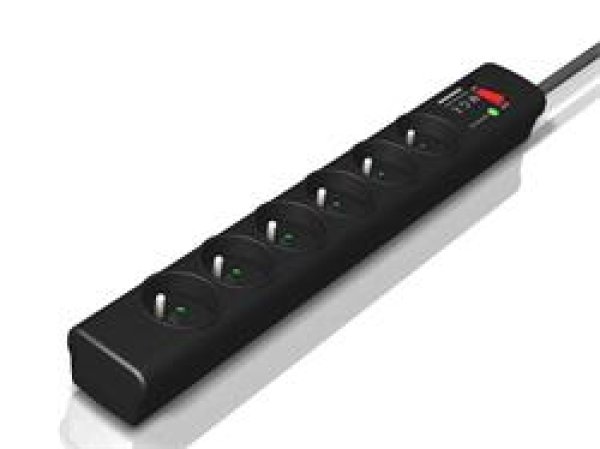 Eaton Protection Strip 6 FR, přepěťová ochrana, 6 zásuvek, 1m