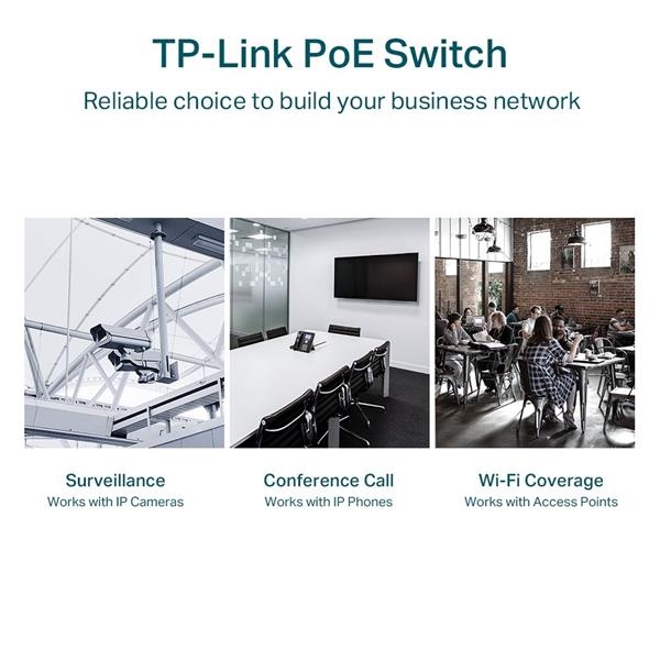 TP-Link CCTV Easy Smart switch TL-SG1218MPE (16xGbE, 2xGbE/2xSFP combo, 16xPoE+, 250W)