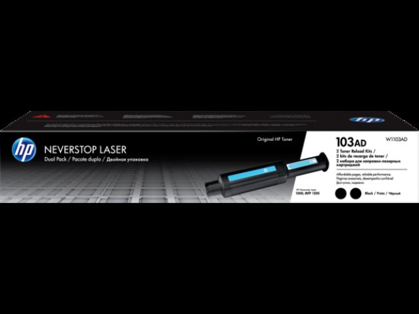 Toner HP W1103AD, HP 103AD černý (2x2 500 stran)
