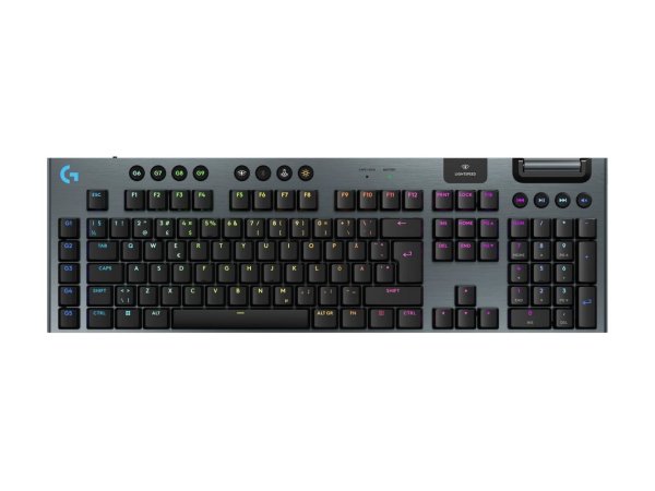 Logitech G915 X LIGHTSPEED Low-Profile Wireless Gaming Keyboard - TACTILE - BLACK - US - 2.4GHZ/BT - USB-C - EMEA