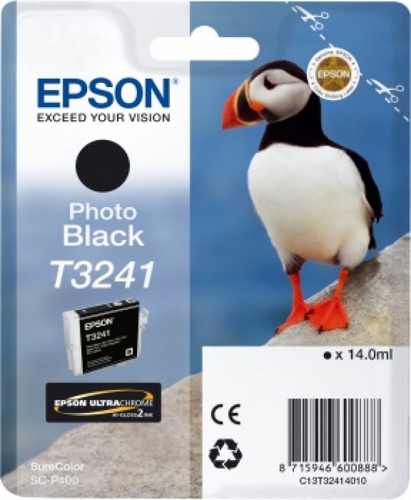Náplň EPSON C13T32414010 foto černá (14 ml)