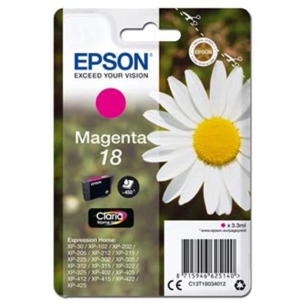 Náplň EPSON C13T18034010 purpurová (3,3 ml)