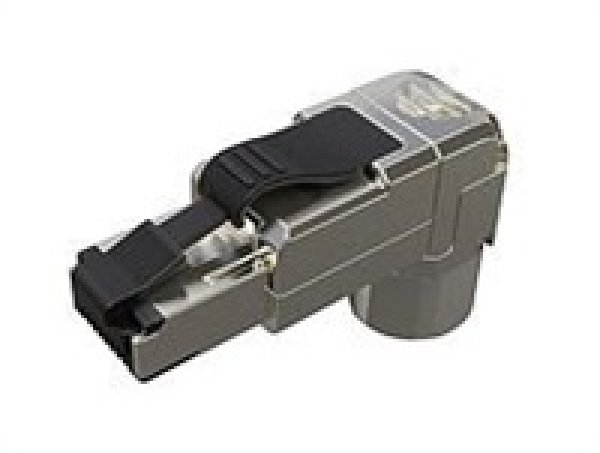 Solarix Konektor MPTL 90° RJ45 CAT6A STP samořezný SXRJ45-6A-STP-BK-SA-U
