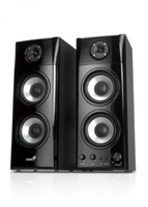 GENIUS repro SP-HF1800A II HiFi 50W RMS 2.0 (dřevěné, černé)