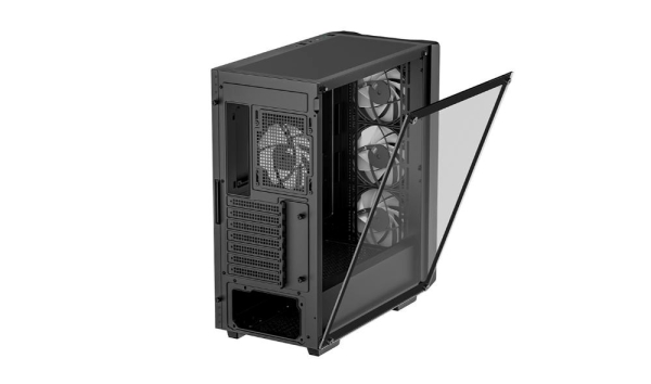 DEEPCOOL Case CC560 V2, ATX, Průhledná bočnice, 4x120mm ventilátor, černá