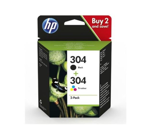 Sada náplní HP 304, 3JB05AE (1x120/3x100 stran)
