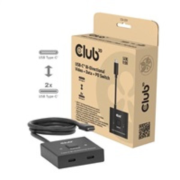 Club3D Switch, USB-C na 2xUSB-C Oboustranný 2v1, 8K60Hz, 4K120Hz, PD 100W?v=1754430002