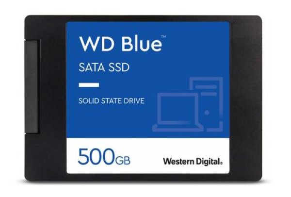WDC BLUE SA510 SATA SSD WDS500G3B0A 500GB 2.5" 7mm 3D NAND (560/510MB/s, 90000/82000 IOPs, SSD, 3D NAND, SATA)