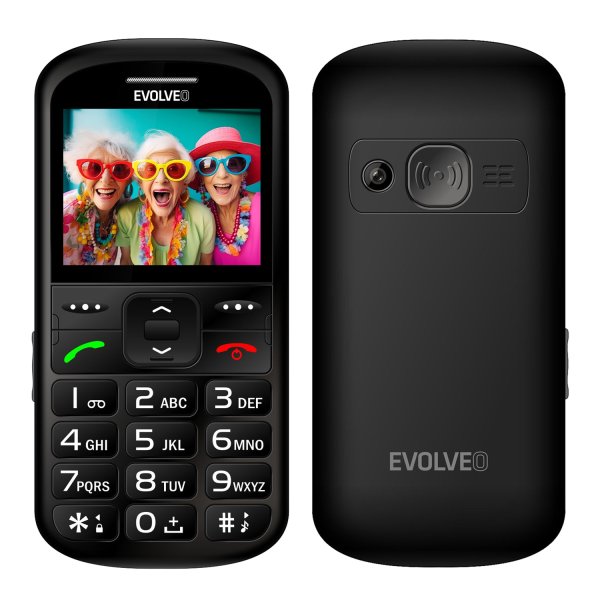 EVOLVEO EasyPhone XS, mobilní telefon pro seniory, černá?v=1750075202