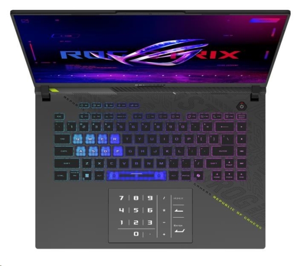 ASUS NTB ROG Strix G16 (G614FR-NEBULA147W), R9 9955HX3D, 16" 2560x1600, 32GB, 1TB SSD, Radeon+RTX 5070Ti, W11 Home, Gray