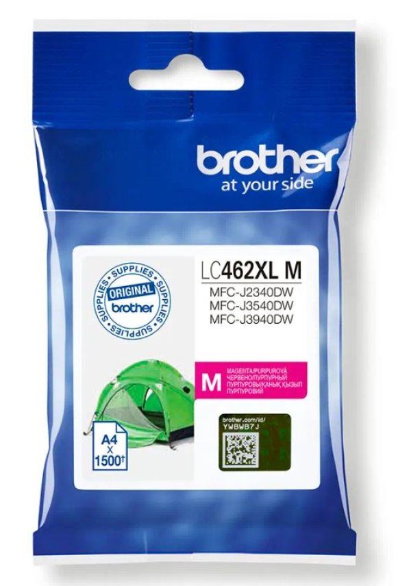 Náplň Brother LC-462XLM purpurová (1 500 stran)