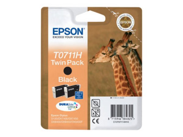 Náplň EPSON C13T07114H10 černá (2x11,1 ml)