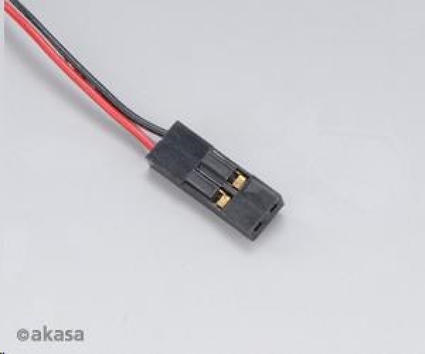 AKASA ventilátor AK-189BK-2B, 25x25x10mm, 2 pins, 2x kuličkové ložisko