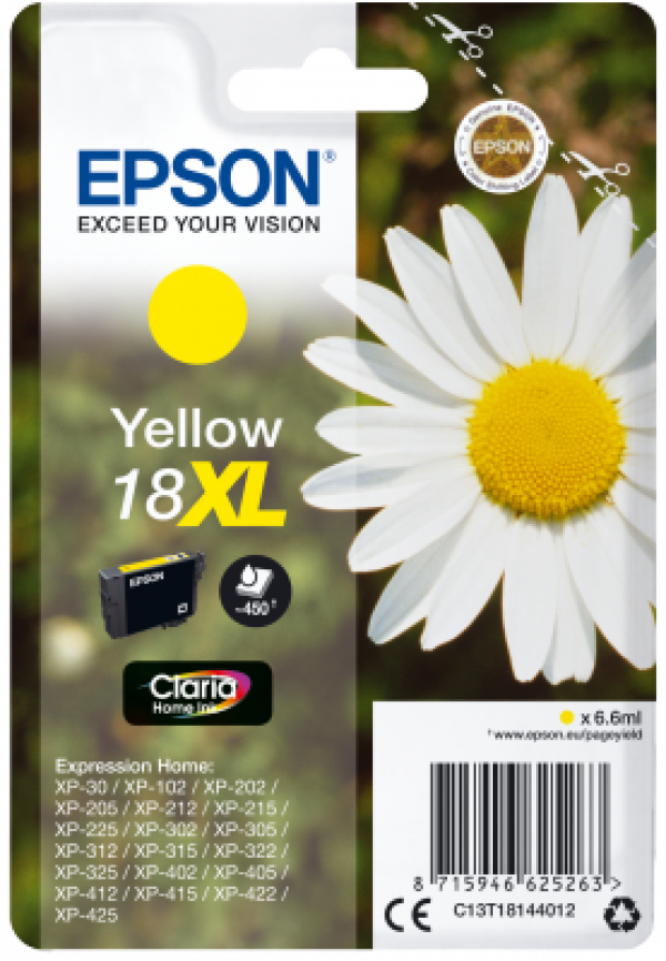Náplň Epson 18XL, C13T18144012 žlutá