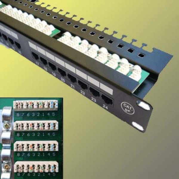 PATCH PANEL 19" kat. 5e UTP, 24 portů, černý, L type?v=1757799610