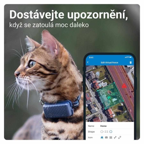 Tractive GPS CAT Mini – sledování polohy a aktivity pro kočky - tmavě modrý