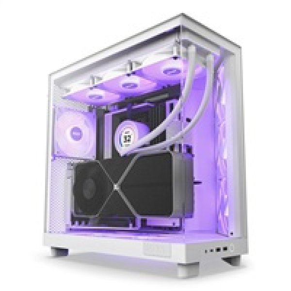 NZXT skříň H6 Flow RGB dvoukomorová / MidT / 3x120mm RGB fan / 2xUSB 3.2 / USB-C / prosklená / bílá?v=1753855204
