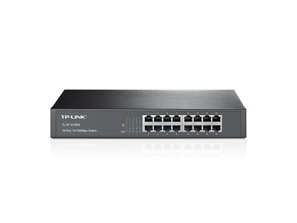 TP-Link switch TL-SF1016DS (16x100Mb/s, fanless)