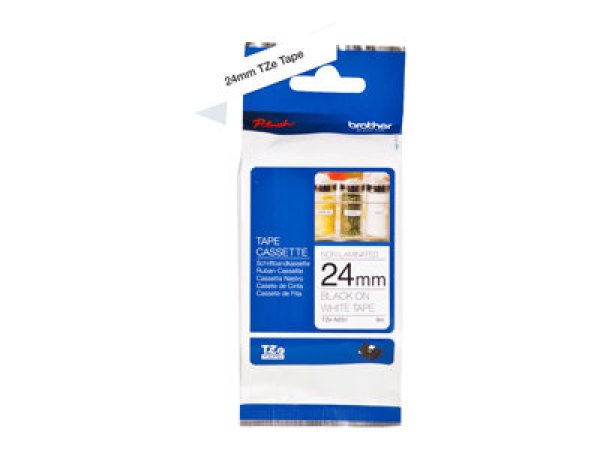 Páska Brother TZE-N251,  bílá/černá, 24mm