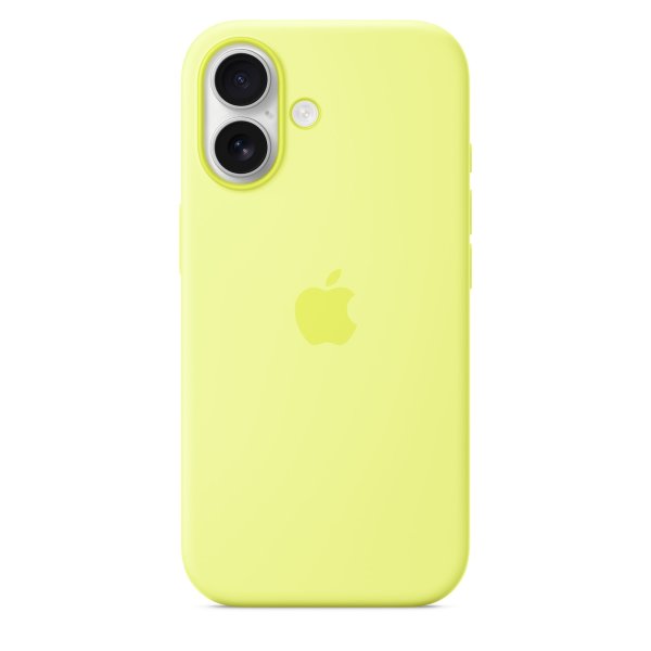 iPhone 17 Silicone Case with MagSafe - Neon Yellow?v=1758490804