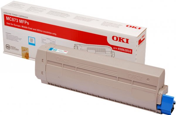 Toner OKI 45862816 azurový (10 000 stran)