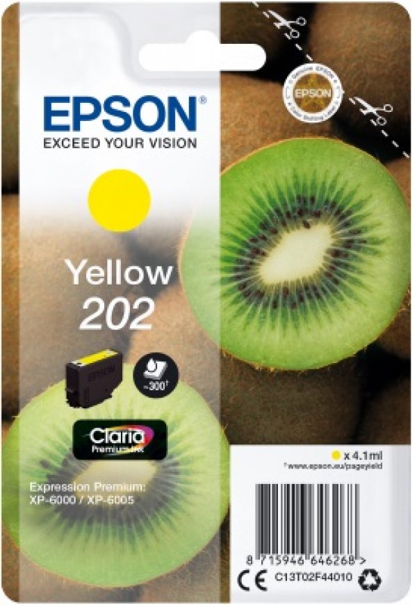 Náplň EPSON C13T02F44010, 202 žlutá (4,1 ml)
