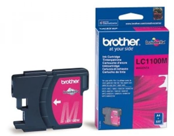 Náplň BROTHER LC-1100M purpurová (325 stran)