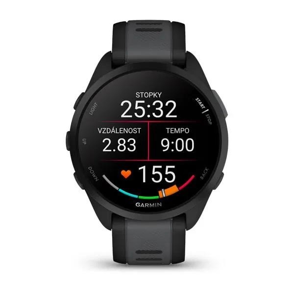 Garmin GPS sportovní hodinky Forerunner® 165, Black/Slate grey, EU