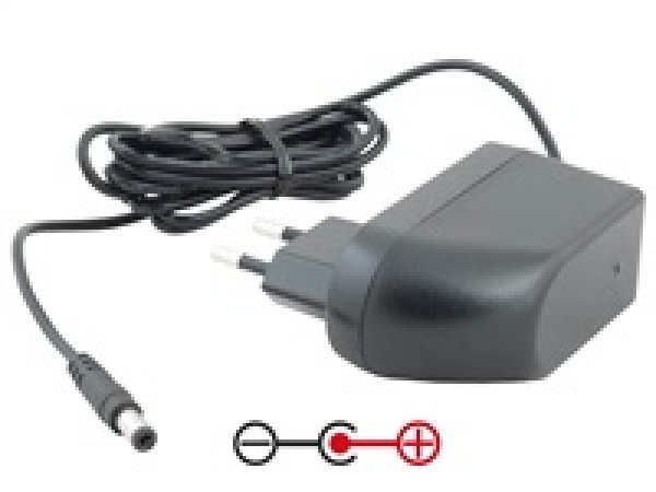 Napájecí adaptér univerzální 12V 2A 24W konektor 5,5mm x 2,5mm plus pól uprostřed