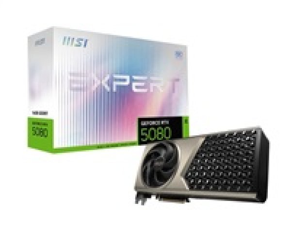 MSI VGA NVIDIA GeForce RTX 5080 16G EXPERT OC, RTX 5080, 16GB GDDR7, 3xDP, 1xHDMI?v=1755466814