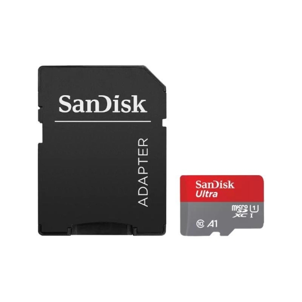 SanDisk MicroSDHC karta 128GB Ultra (140MB/s, A1 Class 10 UHS-I ) + adaptér