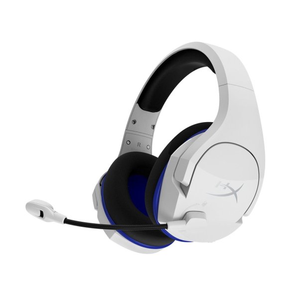 HyperX Cloud Stinger Core - Wireless Gaming Headset (White-Blue) - PS5-PS4 (HHSS1C-KB-WT/G)- Sluchátka pro herní konsole