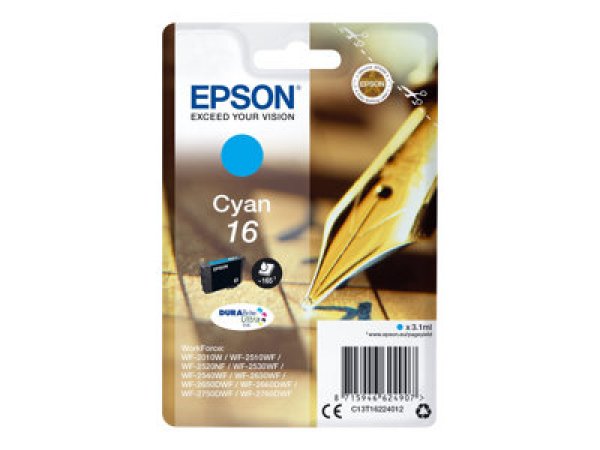 Náplň EPSON C13T16224012 azurová (3,1 ml)