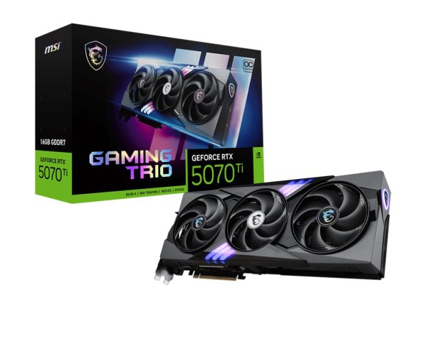 MSI GeForce RTX 5070 Ti TRIO PLUS/Gaming/OC/16GB/GDDR7