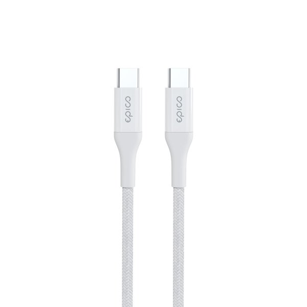 Epico Braided PD Cable 1,2m USB-C to USB-C - bílá?v=1751889603