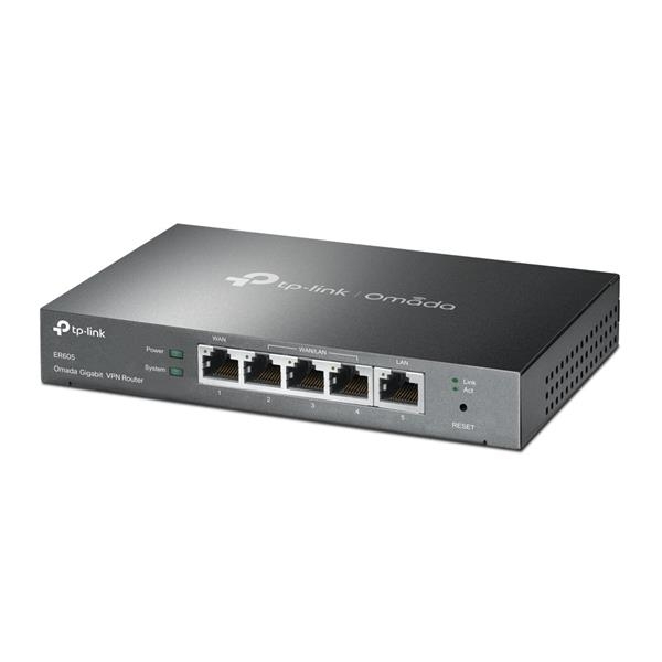 TP-Link ER605 OMADA VPN router (2xGbELAN, 1xGbEWAN, 2xGbELAN/WAN, 1xUSB2.0)