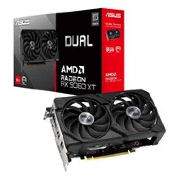 ASUS VGA AMD Radeon RX 9060 XT DUAL OC 8GB, RX 9060 XT, 8GB GDDR6, 2xDP, 1xHDMI?v=1752782405