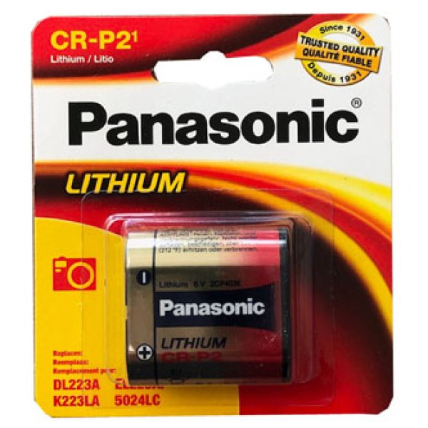 PANASONIC Lithiové - FOTO baterie CR-P2L/1BP 6V (blistr - 1ks)