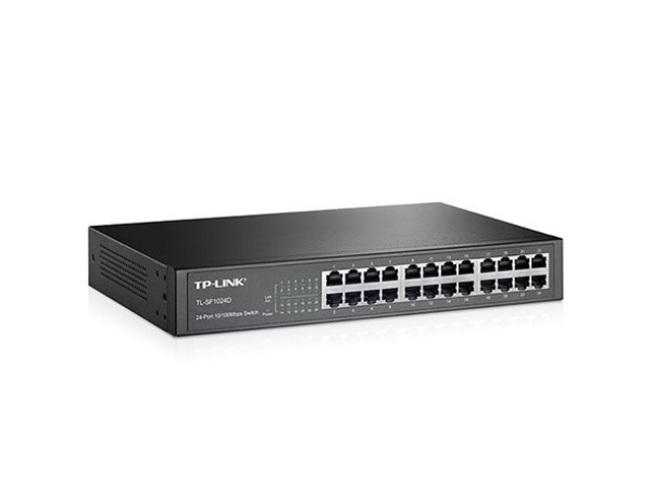 TP-Link switch TL-SF1024D (24x100Mb/s, fanless)