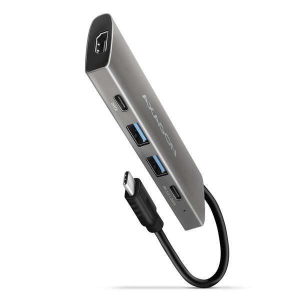 AXAGON HMC-5G21, USB 10Gb/s hub, porty 2x USB-A, 2x USB-C, HDMI 4k/30, PD 60W, kabel USB-C 13cm?v=1750104003