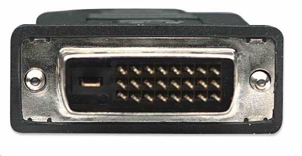 Manhattan kabel HDMI na DVI-D, Dual Link, 1m, černá