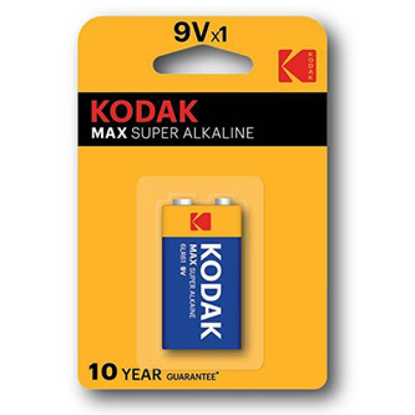 Baterie jednorázová alkalická, tužková, 9VA, 9V, Kodak, blistr, 1-pack, KOD-9VAMAX, Alkaline Max?v=1755898805