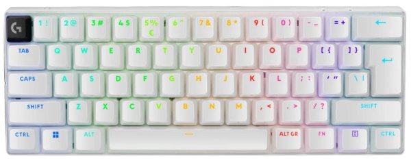 Logitech PRO X 60 LIGHTSPEED Wireless Gaming Keyboard (Tactile) - WHITE - US INT'L